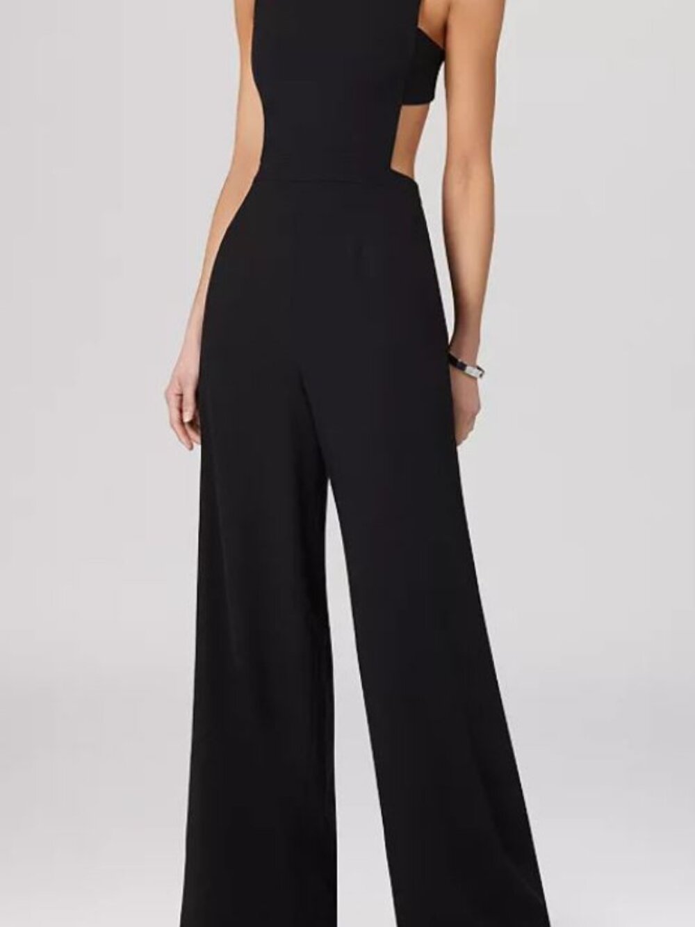 BCBGMAXAZRIA Rossana Cutout Back Jumpsuit